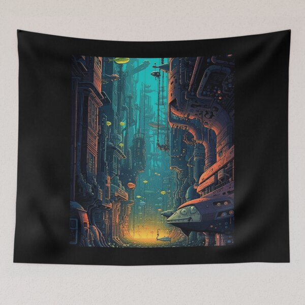 Item preview, Submerged Metropolis: Retro-Styled Underwater Utopias designed and sold by JLCableStudio.