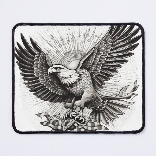Item preview, Old School Eagle Tattoo Art 5 designed and sold by giggles-omg.