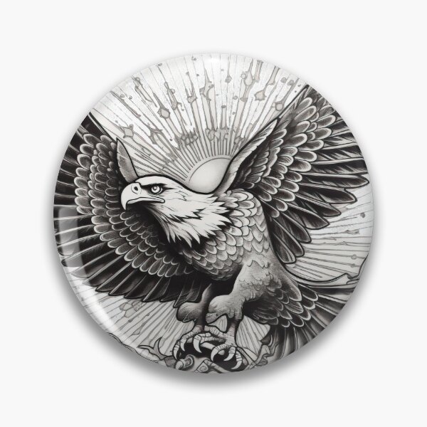 Item preview, Old School Eagle Tattoo Art 5 designed and sold by giggles-omg.