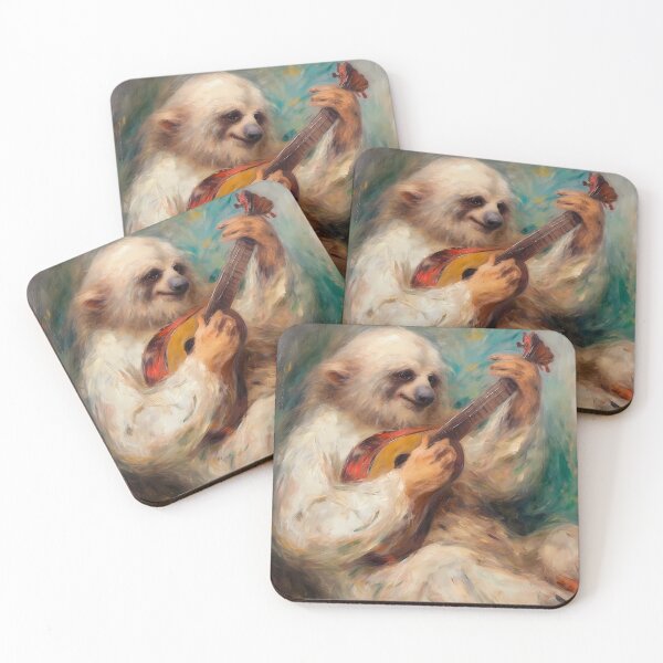 Item preview, Sloth playing Guitar designed and sold by Nabucodonoshop.