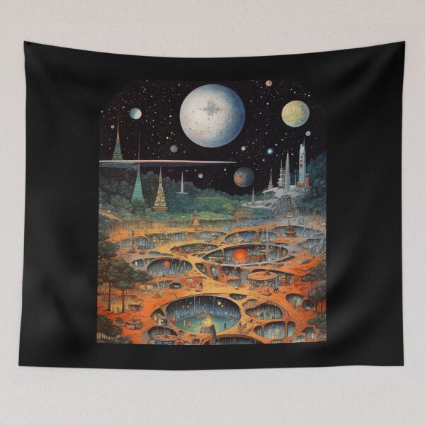 Item preview, Lunar Legacy: Retro Visions of Moon Colonies designed and sold by JLCableStudio.