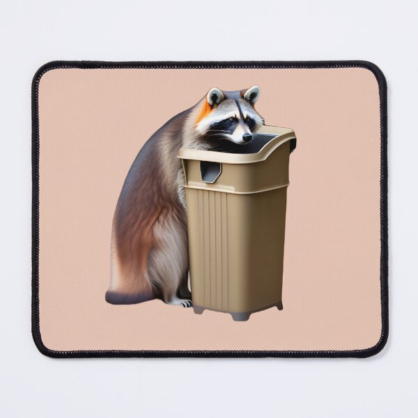 Item preview, Raccoon in garbage - Raccoon with trash can designed and sold by Slepy13.