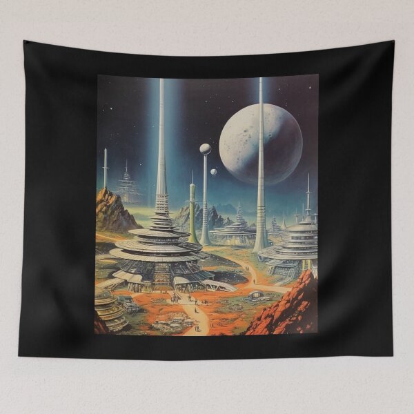 Item preview, Lunar Legacy: Retro Visions of Moon Colonies designed and sold by JLCableStudio.
