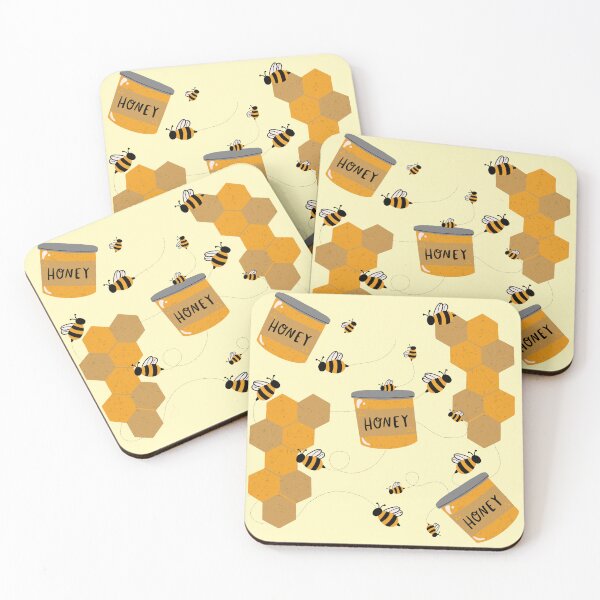 Item preview, Golden Honeycomb and Busy Bees designed and sold by maddydoodlesoup.