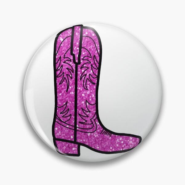Item preview, pink glitter cowgirl boot designed and sold by mtayzart.