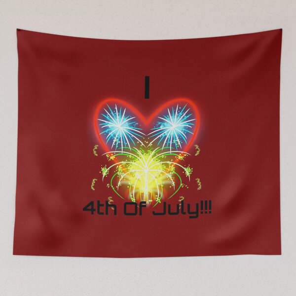 Item preview, I Love The 4th Of July Simple designed and sold by DarkTunnelCorp.