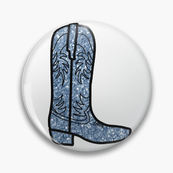 Item preview, blue glitter cowgirl boot designed and sold by mtayzart.