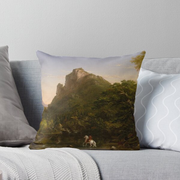 Item preview, The Mountain Ford | Thomas Cole | 1846 Romanticism Landscape Art designed and sold by CJET.
