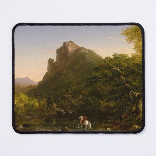 Item preview, The Mountain Ford | Thomas Cole | 1846 Romanticism Landscape Art designed and sold by CJET.