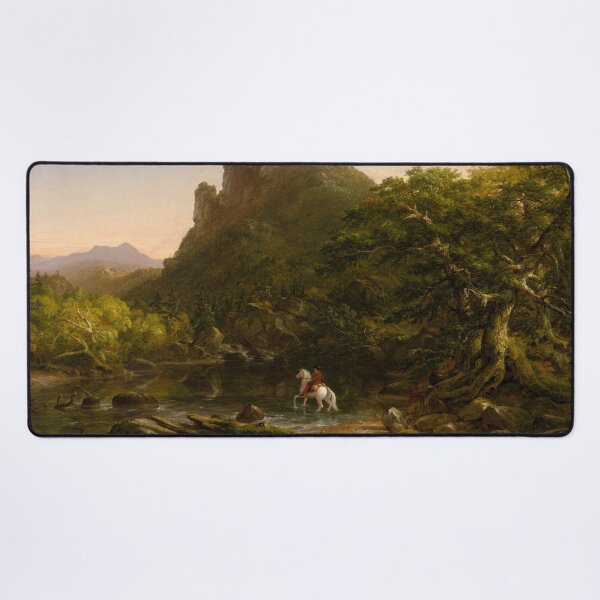 Item preview, The Mountain Ford | Thomas Cole | 1846 Romanticism Landscape Art designed and sold by CJET.
