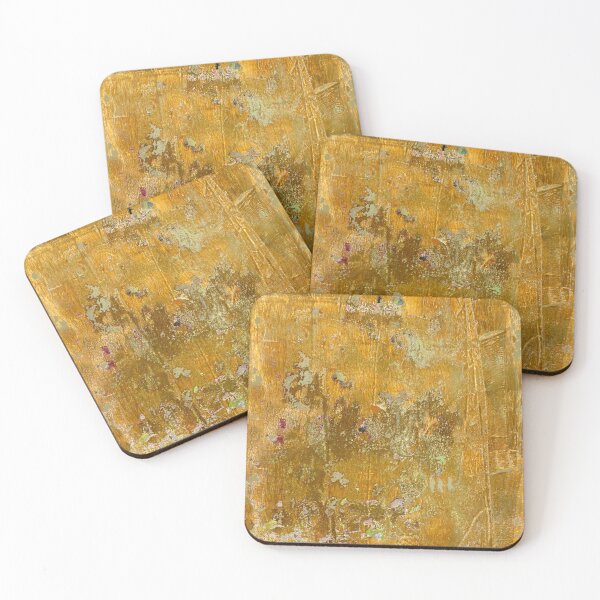 Item preview, Worn Abstract in Ochre designed and sold by LiszaB.