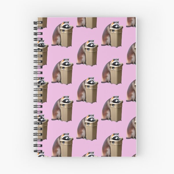 Item preview, Raccoon in garbage - Raccoon with trash can (Pink) designed and sold by Slepy13.