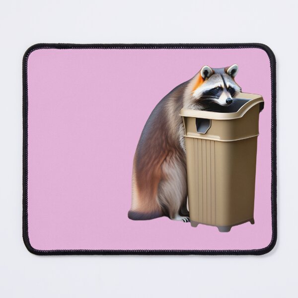 Item preview, Raccoon in garbage - Raccoon with trash can (Pink) designed and sold by Slepy13.