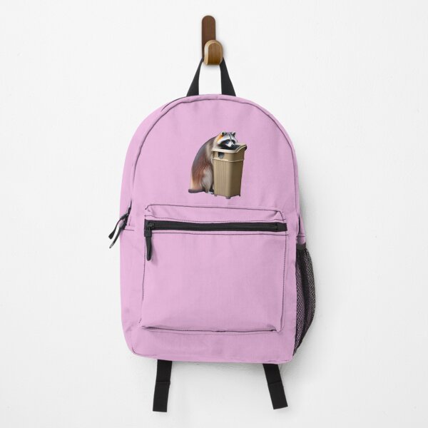 Item preview, Raccoon in garbage - Raccoon with trash can (Pink) designed and sold by Slepy13.