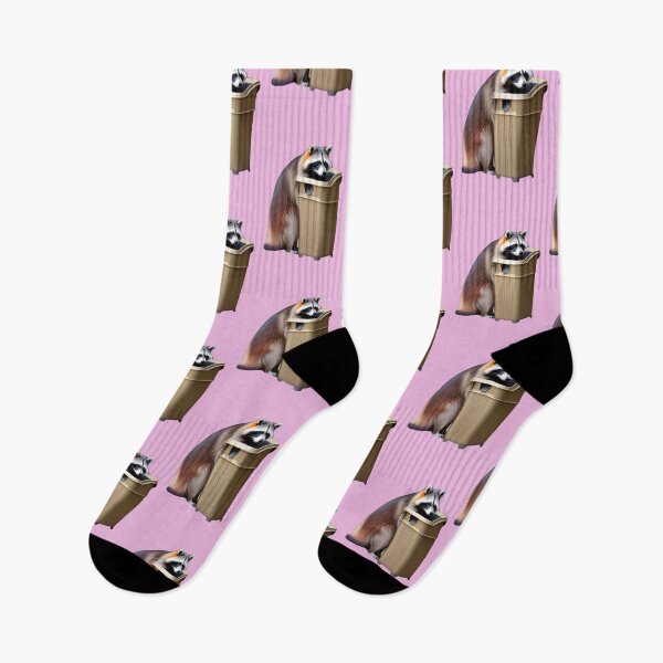 Item preview, Raccoon in garbage - Raccoon with trash can (Pink) designed and sold by Slepy13.