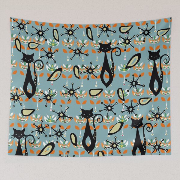 Item preview, Atomic cat, mid century modern designed and sold by ZjalDesign.
