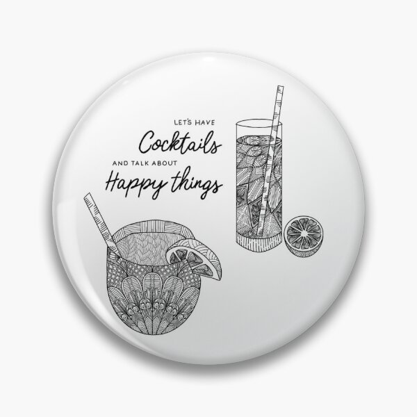 Item preview, Cocktails and Happy Things designed and sold by Zen's Doodles.