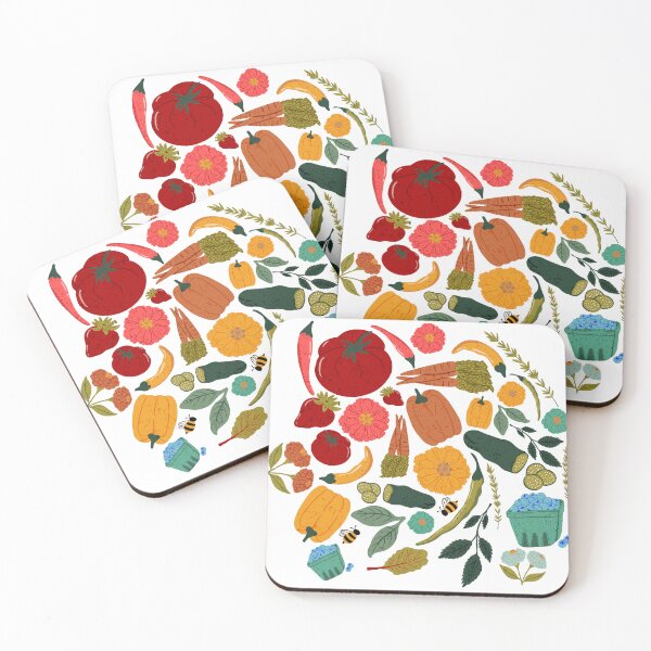 Item preview, Abundant Harvest: A Farmer's Market Hero Pattern Brimming with Fresh Fruits and Vegetables designed and sold by maddydoodlesoup.