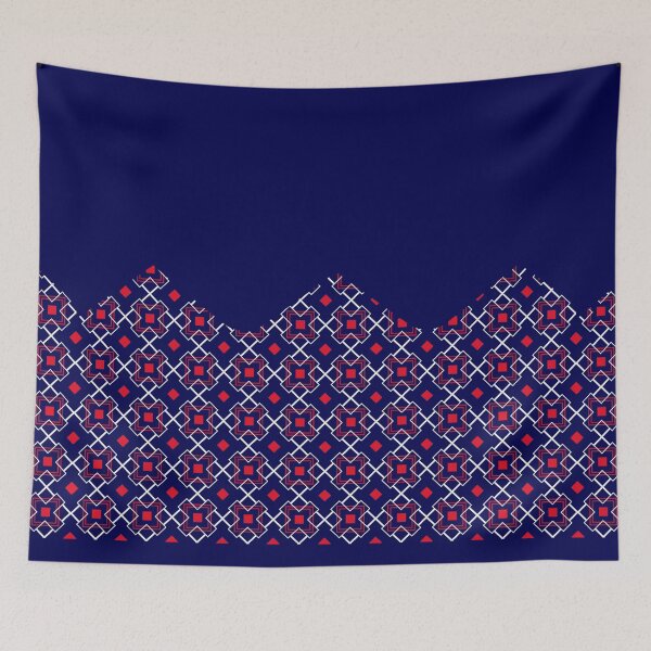 Item preview, Red Geometric Zig Zag designed and sold by MCanvasworks.