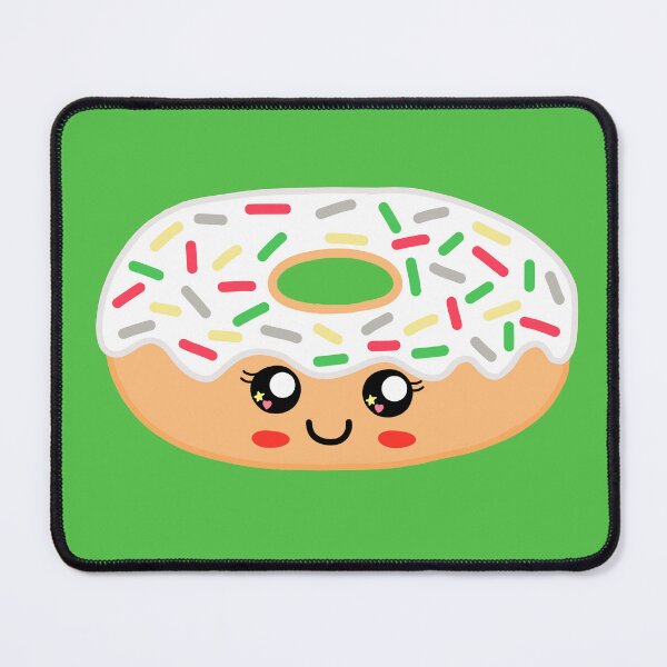 Item preview, Cute Christmas donut-green background designed and sold by charmednight.