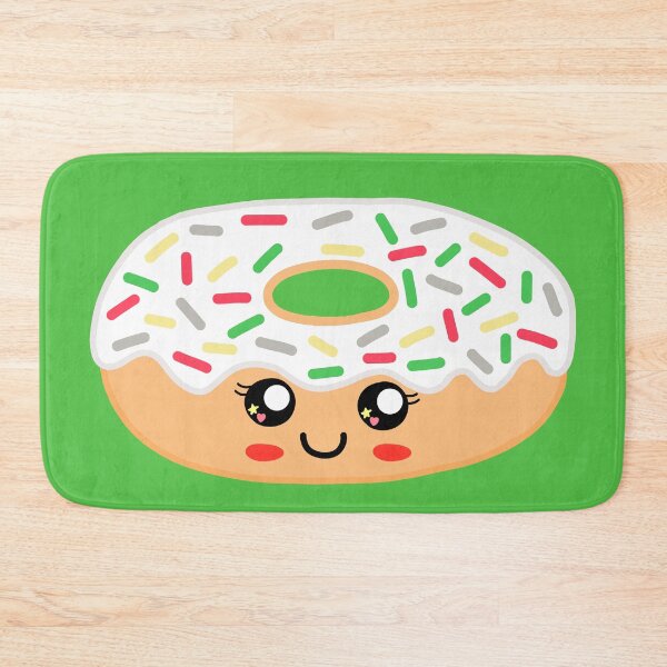 Item preview, Cute Christmas donut-green background designed and sold by charmednight.