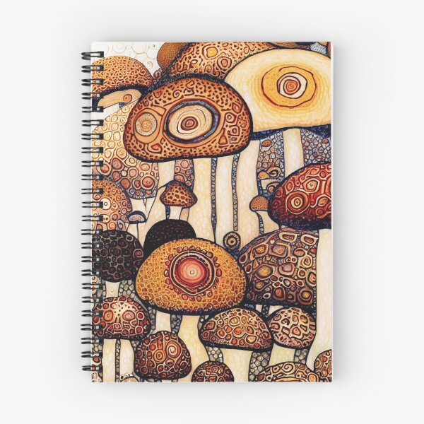 Item preview, Gustav Klimt style Mushrooms designed and sold by NeffeliesStuff.
