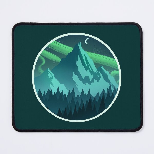 Item preview, Mountain forest night designed and sold by LeaPoupin.