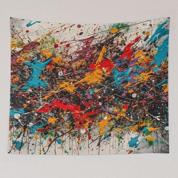 Item preview, Unique Jackson Pollock Style Abstract Painting Pattern - Get This Beautifully Designed designed and sold by AlanPhotoArt.