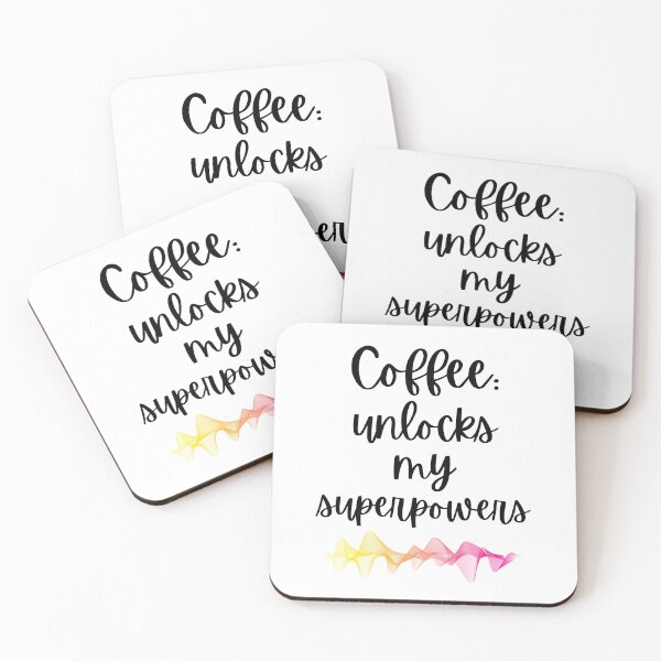 Item preview, Coffee: Unlocks My Superpowers Design designed and sold by JAMTEESHOP.