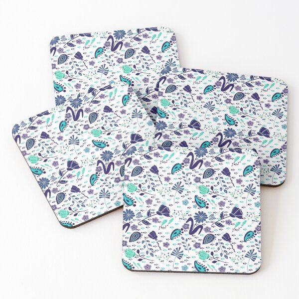 Aperçu de l'œuvre  Paisley Flowers teal créée et vendue par Artful Things.