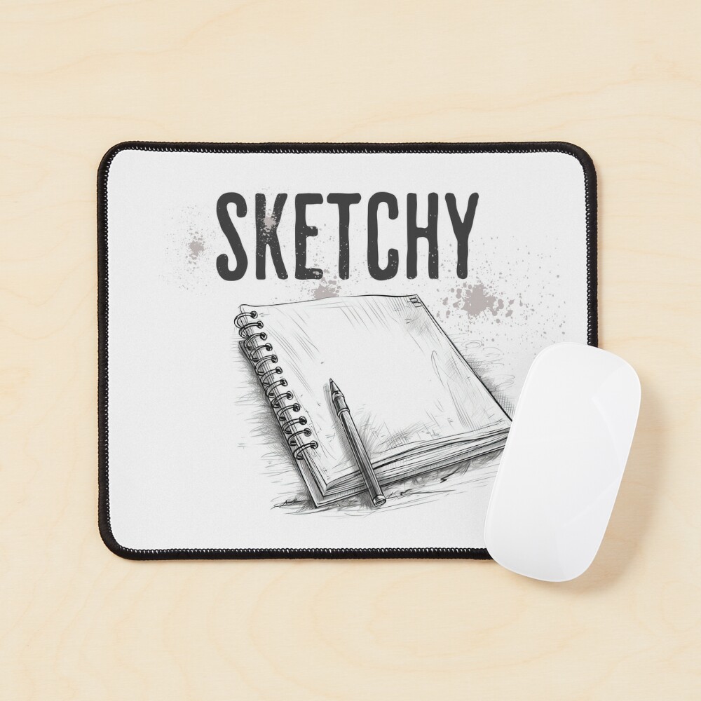 Sketchy Sketch Pad  Sticker for Sale by centeravestudio