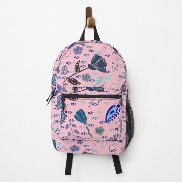 Artikelvorschau,  Paisley Flowers pink and blue entworfen und verkauft von Artful Things.
