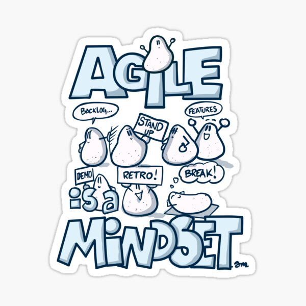 Item preview, Agile is a mindset - 4 designed and sold by eSeaty.