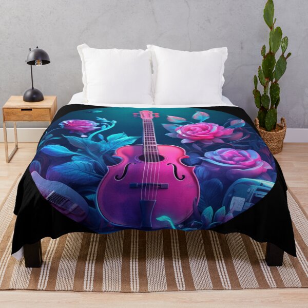 Item preview, pink acoustic bass guitar designed and sold by Artbellachi.