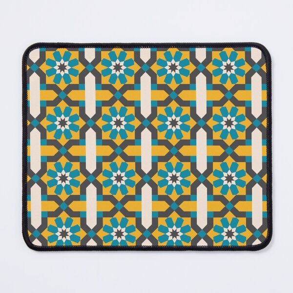 Item preview, Geometric Tile - Yellow Blue designed and sold by MCanvasworks.
