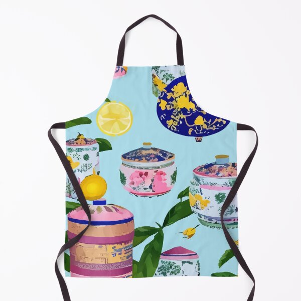 Item preview, Porcelain and lemons on turquoise designed and sold by SophieClimaArt.