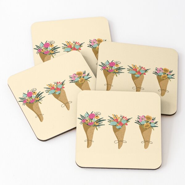 Artikelvorschau, Bauern vermarkten Blumensträuße, eingewickelt in strukturiertes Bastelpapier entworfen und verkauft von maddydoodlesoup.