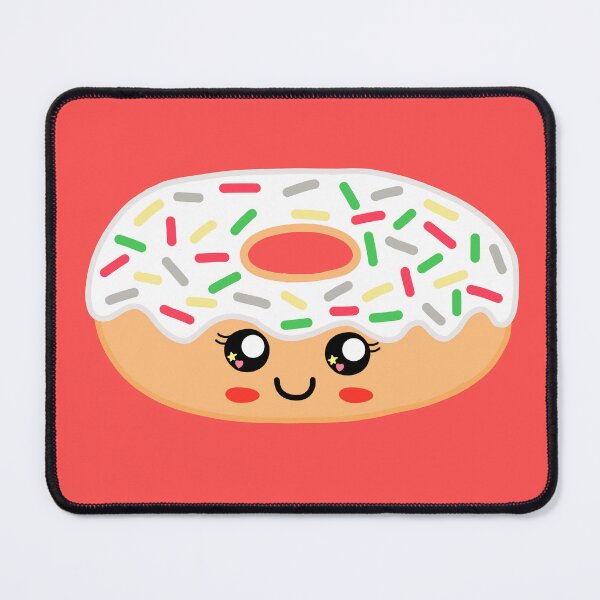 Item preview, Cute Christmas donut-red background designed and sold by charmednight.