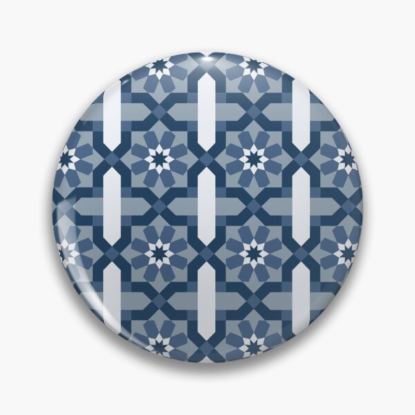Item preview, Geometric Tile - Blue designed and sold by MCanvasworks.