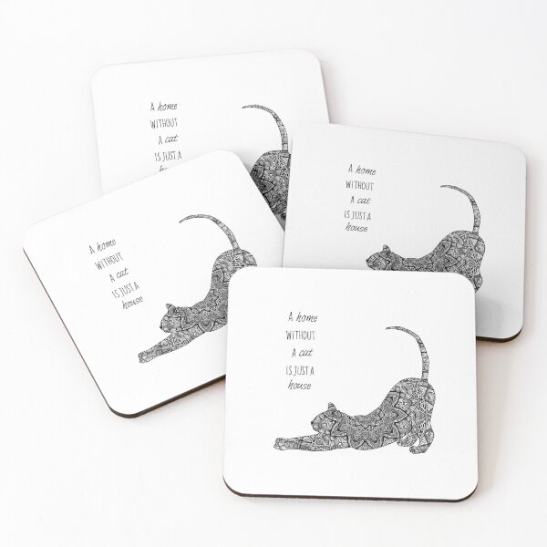 Item preview, A Home Without a Cat is Just a House designed and sold by Zen's Doodles.