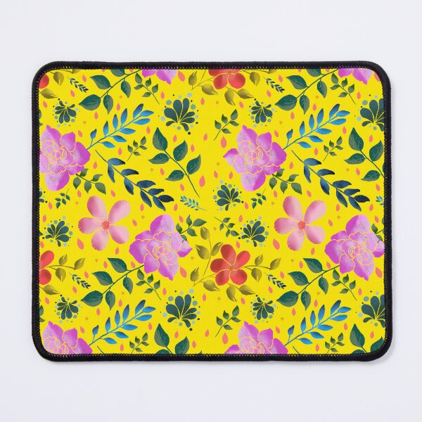 Item preview, Flowers and ferns yellow designed and sold by Artful Things.