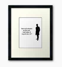 Doctor Who 11th Doctor Quote Framed Print