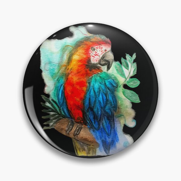 Item preview, Macaw watercolor designed and sold by Klcarr892.