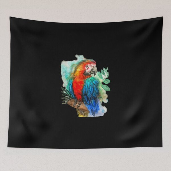 Item preview, Macaw watercolor designed and sold by Klcarr892.