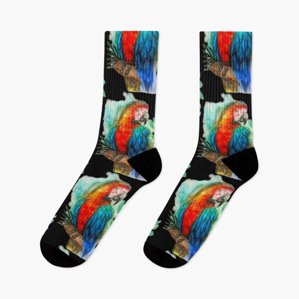 Item preview, Macaw watercolor designed and sold by Klcarr892.