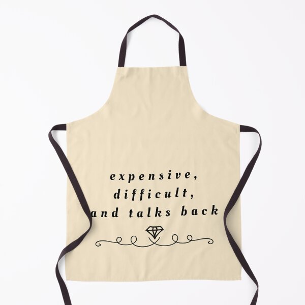 Item preview, Expensive Difficult Talks Back Sarcastic and Funny Modern Minimalist Trendy Handwritten Calligraphy Script For Her designed and sold by CapturedByeJ.