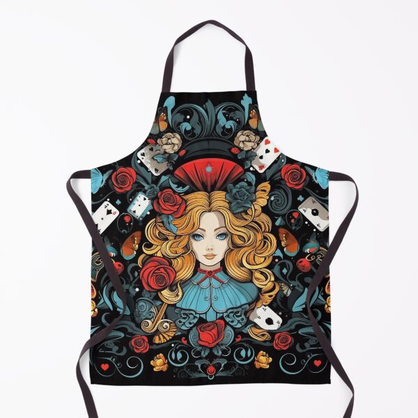 Item preview, Symmetrical Alice in Wonderland Design with Roses and Gaming Cards designed and sold by LoLovi.