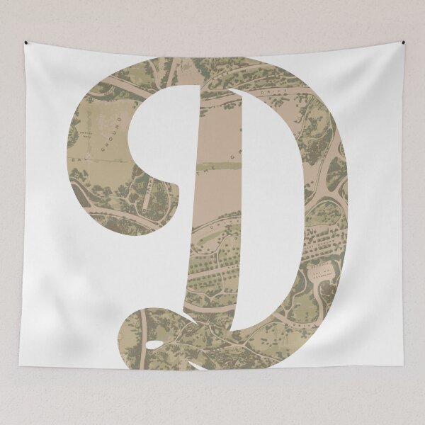 Item preview, Vintage Travel Letter D designed and sold by Wenkatdesigns.