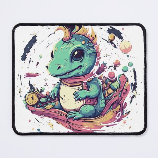 Item preview, DragonTime: Galactic Wormhole Adventure – Time-Traveling Bearded Dragons in Cosmic Action! designed and sold by DooodleGod.