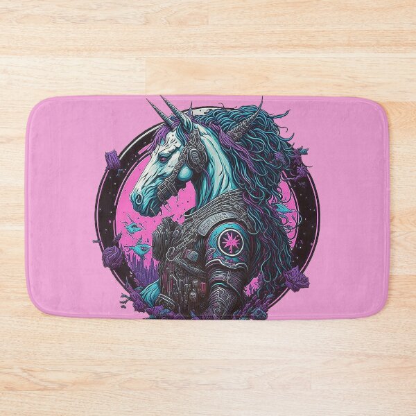 Item preview, Futuristic unicorn warrior designed and sold by Minpadesign.